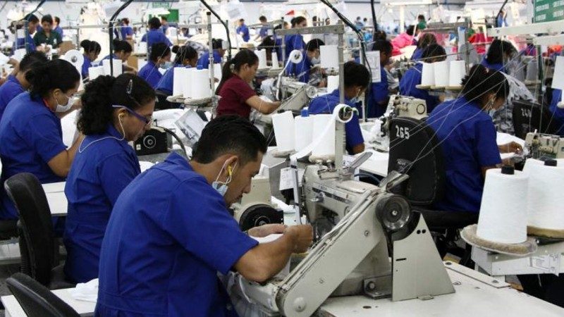Trabajadores · sector manufacturero